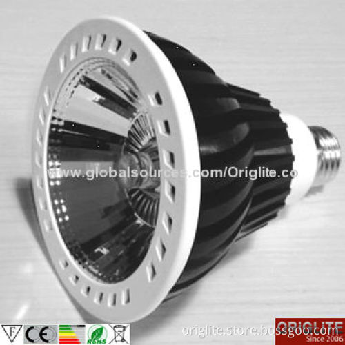 LED Spotlight Bulb, 12W PAR30, Lifud Power, Bridgelux Chip, COB LED, 3yrs Warranty/E27/High-polished